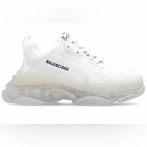 Balenciaga MENS Triple S White Sneakers size 42 BRAND NEW